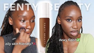 Is the new Fenty SoftLit Foundation Oily skin friendly  470 [upl. by Landre]