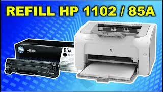 cara isi ulang refill cartridge hp laserjet 85a p1102 [upl. by Dal391]