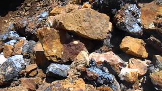 Sulphides or Pyrites oxidizing so fast it is actually burning [upl. by Reede642]