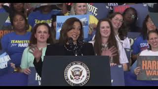 Kamala NOTHING IN THE WORLD STANDS MY WAY Raleigh NC rally [upl. by Louis]