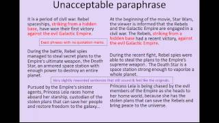 Summarizing Paraphrasing and Quoting A Guide to Doing it Right [upl. by Lafleur]