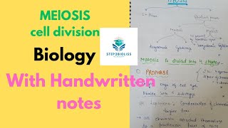 MEIOSIS l cell division l with complete handwrittenotes neet [upl. by Dugaid237]