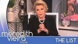 Giuliana Rancic on Joan Rivers  TheList  The Meredith Vieira Show [upl. by Assiruam242]