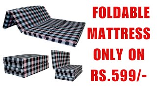 Foldable Mattress review  Folding Mattress  Best Foldable Mattress bed  mattress for camping [upl. by Materi]