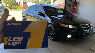 HOW TO REPLACE ACURA TL TYPE S FOGLIGHT BULB AUTOONE LED FOG LIGHT INSTALLATION [upl. by Faletti]