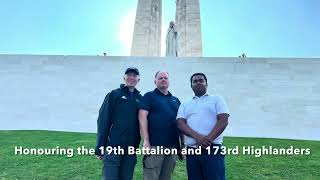 Vimy Ridge An Argyll and Sutherland Highlanders of Canada Pilgrimage [upl. by Jo551]