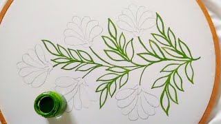 Simple Lining Painting for Beginners on cloth  Fabric Painting on Clothes [upl. by Francisca]