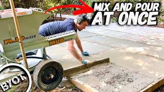 How To Pour A Concrete Patio QUICK [upl. by Chappell]