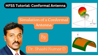 HFSS Tutorial Simulation of Conformal Antenna [upl. by Hashim]