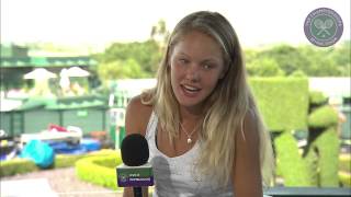 Sofya Zhuk visits the Live  Wimbledon studio [upl. by Asiulana]