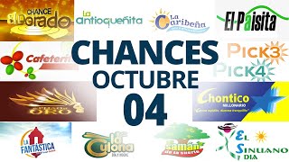 Resultados del Chance del Viernes 4 de Octubre de 2024 Loterias 😱🤑💰💵 [upl. by Aiselad]