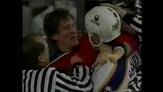 Jeremy Roenick vs Matthew Barnaby [upl. by Joeann870]