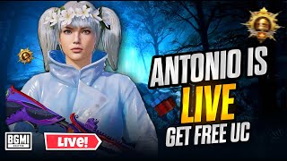 Road To 80k  Antonio is live PUBG mobile  get free uc  Custom Rooms [upl. by Osnola]