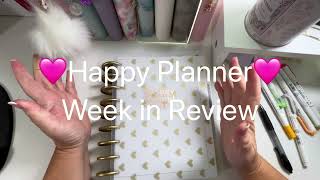 Happy Planner  Week in Review  See My Creative Space [upl. by Eelytsirk]