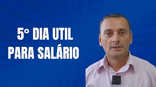 5° DIA UTIL PARA SALÁRIO [upl. by Adriene]