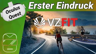 Oculus Quest 2 deutsch VZFit VR mit Bike  Sensor Erster Eindruck  Oculus Quest 2 Games deutsch [upl. by Gagne]