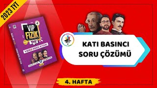 Katı Basıncı Soru Çözümü  2023 TYT Fizik KAMPI [upl. by Eisdnyl]