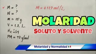 Molaridad y Normalidad en Soluciones Químicas [upl. by Churchill]