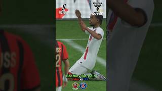 BRADLEY BARCOLA SCORES Nice vs PSG [upl. by Llevad]