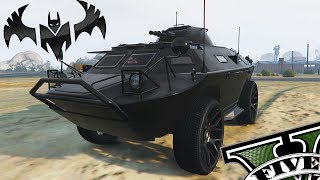 GTA V ONLINE DLC GUNRUNNING  TUNANDO APC PARA VIRAR BATMÓVEL [upl. by Adnomal]