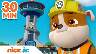 Rubble Lookout Tower Rescues w PAW Patrol Chase amp Skye  30 Minute Compilation  Rubble amp Crew [upl. by Eatnuahs907]