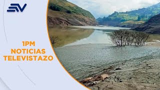 El nivel de agua en el embalse de Mazar disminuye 80 centímetros por día  Televistazo  Ecuavisa [upl. by Aiz712]