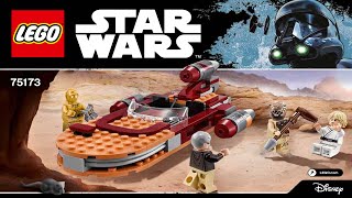 LEGO instructions  Star Wars  75173  Lukes Landspeeder [upl. by Millar]