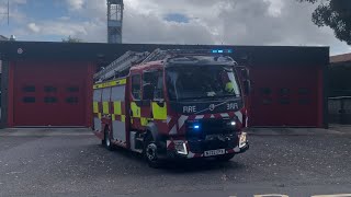 DN93P1 Tadcaster Fire Station’s first pump turnout [upl. by Assiar]