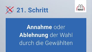 Annahme oder Ablehnung der Wahl durch die Gewählten  Betriebsratswahl  Schritt 21 [upl. by Olen]