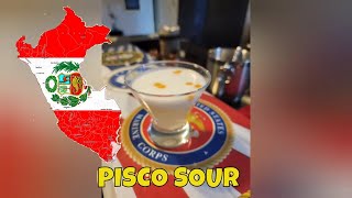 HOW TO MAKE A PISCO SOUR COCKTAIL [upl. by Yelkao]