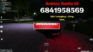 NBA YoungBoy  “Dirty Stick” 0Topz Roblox Code [upl. by Umont]