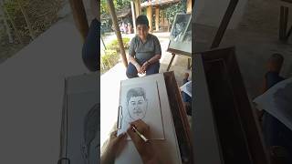 Live portrait sketch portraitsketch reels like love art potraitart sketch trending shorts [upl. by Haldan245]