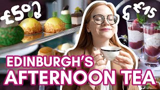 Edinburghs CHEAPEST vs MOST EXPENSIVE afternoon tea  Which is better value [upl. by Brnaba]