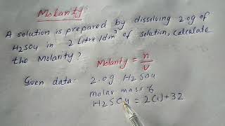 How to calculate the molarity of a solution  molarity practice problems [upl. by Neehcas]