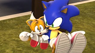 Tails Bonds With Sonic Sonic SFM [upl. by Ayaros]