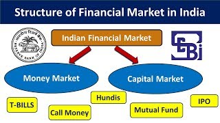 structure of indian financial market  structure of financial market in hindi  UPSCSSCIBPS PO [upl. by Kurtzig6]