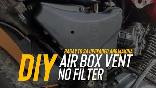 YAMAHA YBR 125  DIY AIRBOX VENT  AIRBOX NO FILTER  BAGAY ITO SA MGA UPGRADED ANG MAKINA [upl. by Ahsilla]