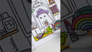 Drawing 💋💅 Coloring Page from Spooky Cuties Coloring Book coloring drawing asmr coloringpages [upl. by Eido]