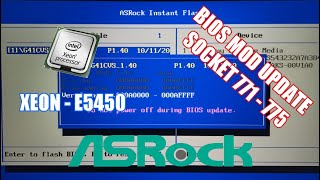 Actualización BIOS Mod  Xeon en placas base 775 ASRock G31m G41M G41C [upl. by Leahcimauhsoj532]