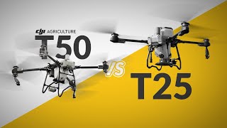 DJI Agras T25 vs T50 [upl. by Macmullin]