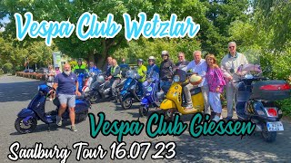 Ausfahrt Vespa Club Wetzlar und Giessen 16 Juli 23 [upl. by Rafael148]