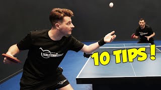 10 Tips To Become A Better Table Tennis Player Quickly  Part 2 [upl. by Nyrtak]