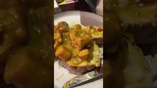 Sunday dinner alternative curried sausages jacket potatoes yummy [upl. by Cilurzo]