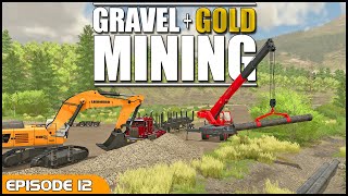 New Mine Infrastructure  Episode 12  Elk Mountain Wyoming  FS22 [upl. by Nahshunn]