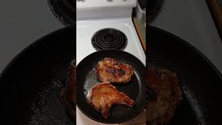 Porkchop Saturday dinner part 4 cookingathome food cooking [upl. by Nastassia650]