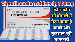 Ciprodac 500 Tablet Uses  Ciprofloxacin Tablets ip 500mg Uses  Dosage And Side Effects [upl. by Ahsenwahs63]