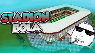 STADION BOLA KEREN BUATAN SAYA  Minecraft pe [upl. by Pasco804]