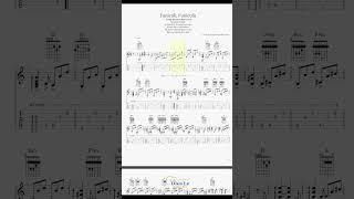 Funiculì Funiculà Neapolitan Song arr for Classical Guitar with Tab [upl. by Bronnie]