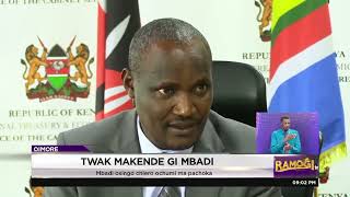 Twak makende gi John Mbadi  OIMORE  RamogiTV [upl. by Iadrahc]