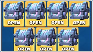 7 LEGENDARY KINGS CHEST OPENING  CLASH ROYALE  7 CHAMPION CARDS [upl. by Caitlin]